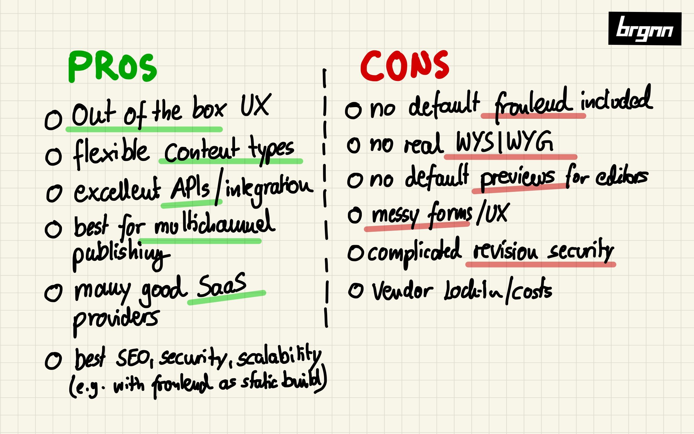 Headless CMS Pros & Cons