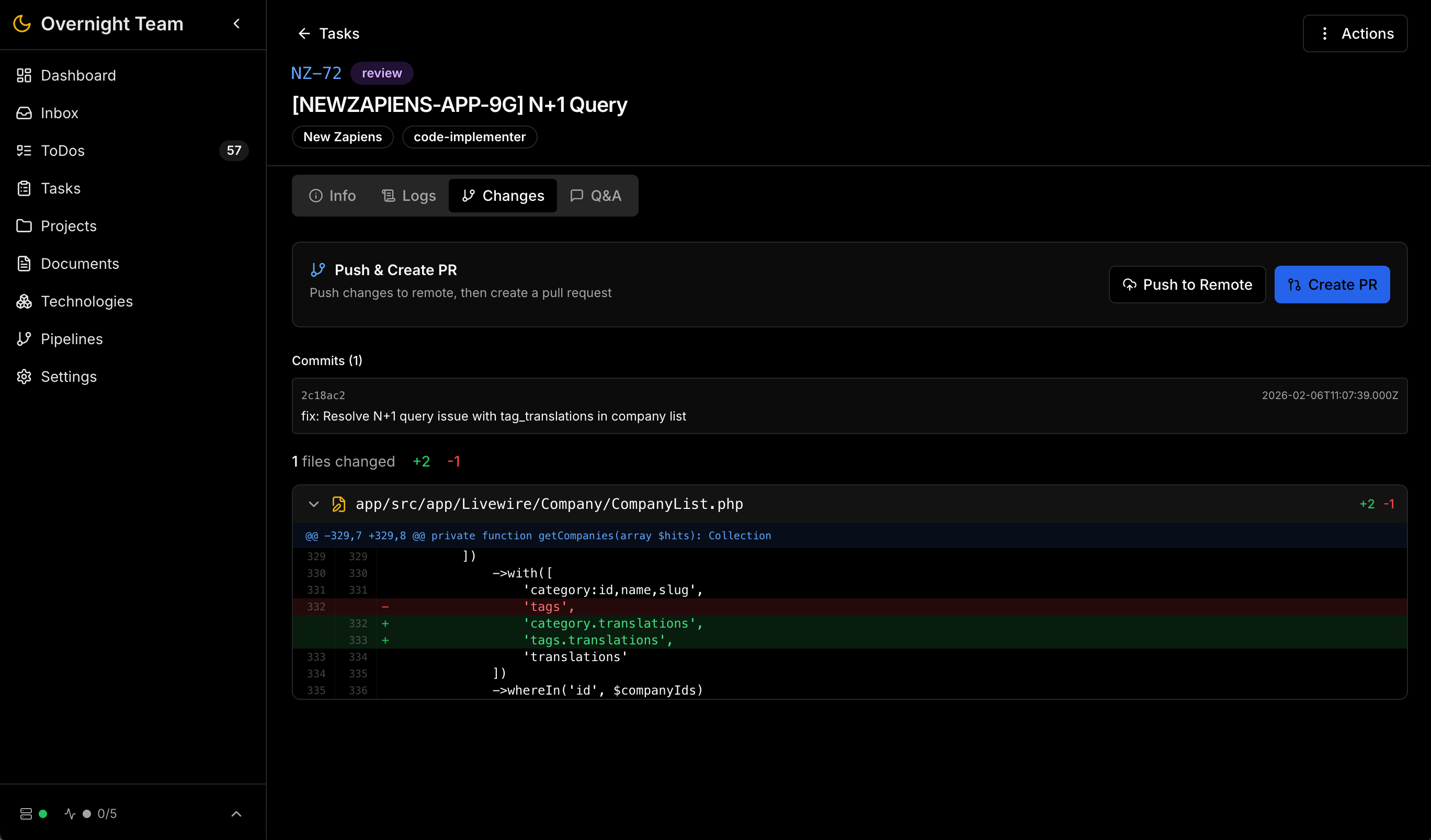Overnight Team Sentry-Issue Fix