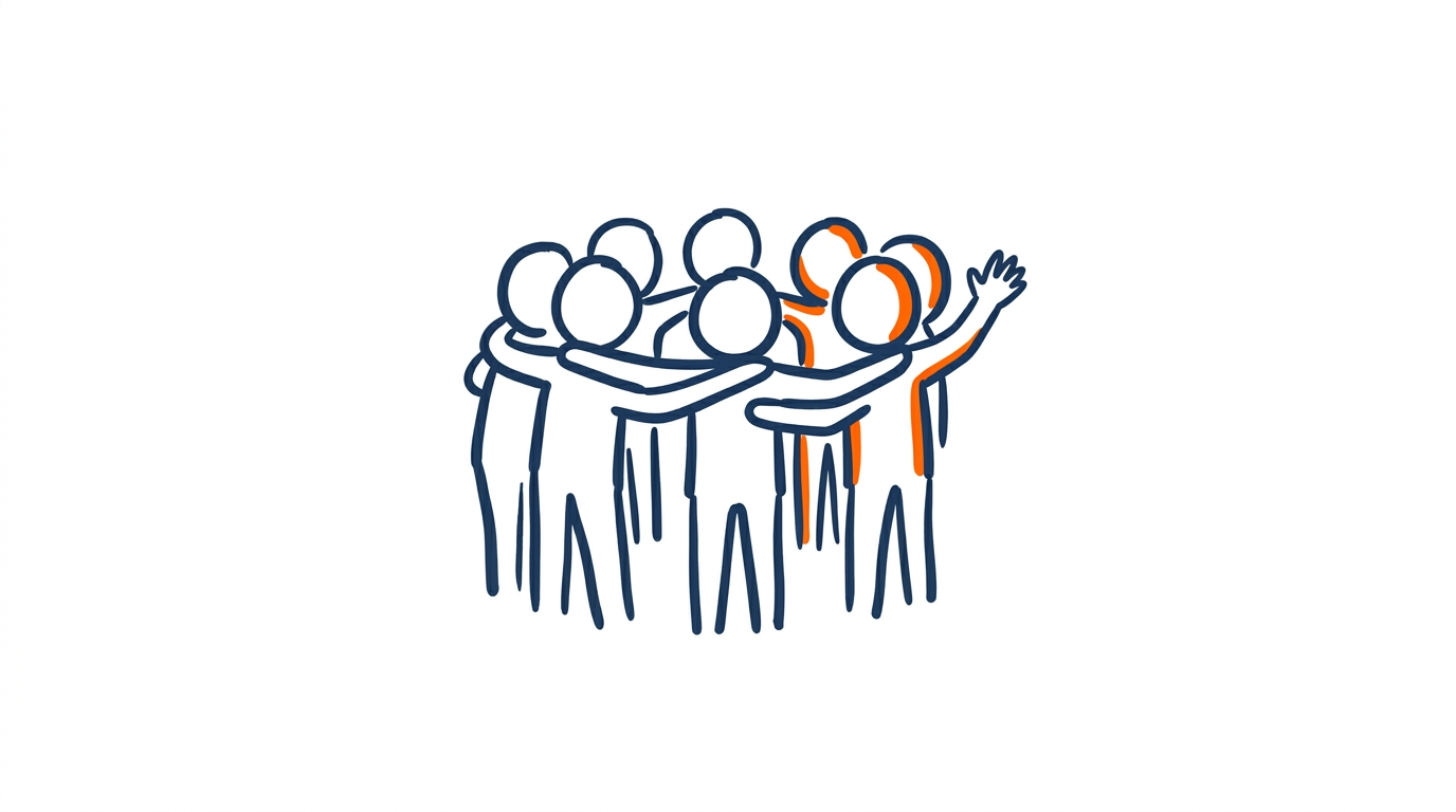 Illustration: Offenheit, Gemeinschaft und lebenslanges Lernen